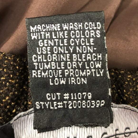 New CONNECTED PETITE - Brown & Tan Speckled 2-Piece Blazer & Pant Suit - Size12P - Picture 10 of 10